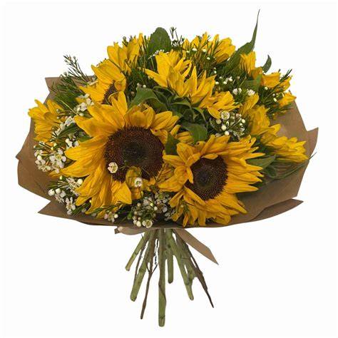 Kytice z rudbekií a slunečnic