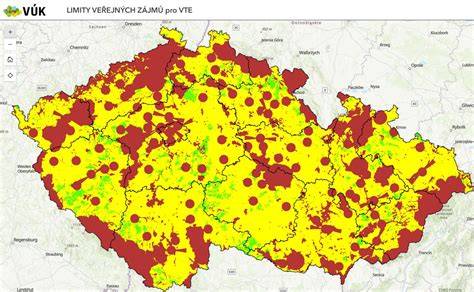 vizuální mapa zón jezírka pro filtraci