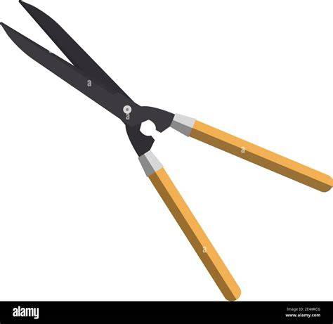 illustration of sharpened hedge shears