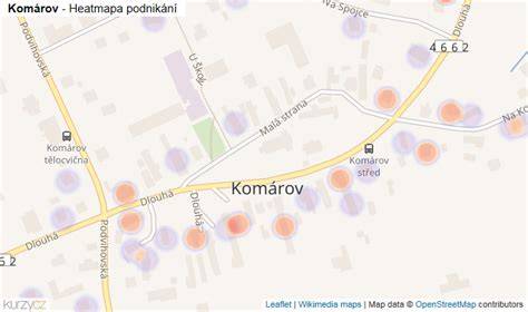 mapa k destinaci Opava Komárov