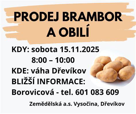 infografika: dodávky briket a prodej brambor