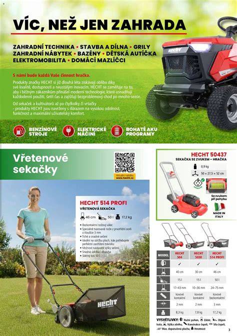 katalog benzínových sekaček pojezdem