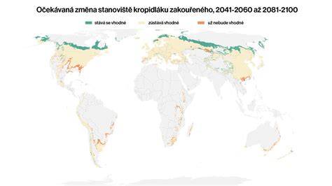 mapa šíření Esca a polyfágních patogenů