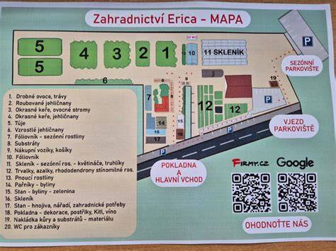 zahradnictví čarověníky mapa okolí