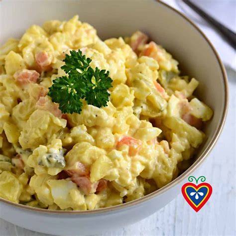 bramborovy salat ředkvičky foto